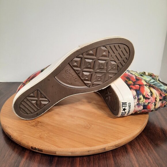 Converse Chuck Taylor All Star Lux Womens 10 Shoes Floral Print Hidden Wedge - Picture 7 of 10